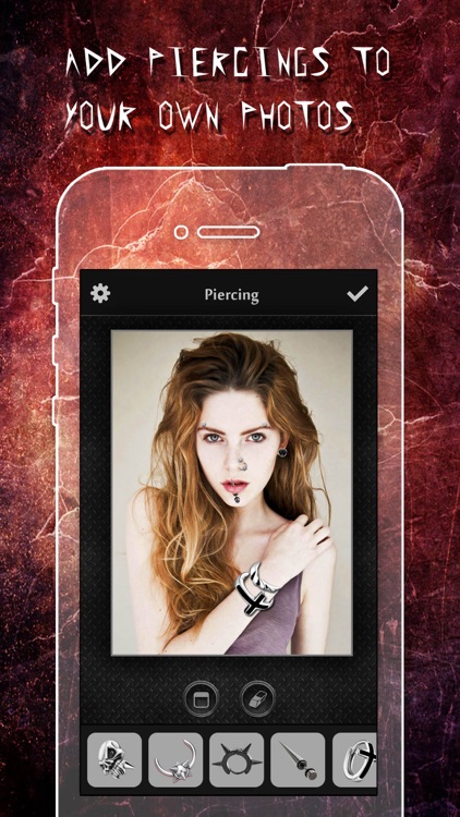 Piercing & Tattoo Booth FREE - Add Virtual Piercings & Tattoos to make body art inked or pierced