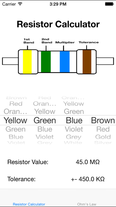 How to cancel & delete Resistor Color Calculator from iphone & ipad 2