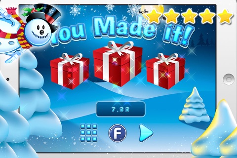 Frozen Snowman Winter Snow Fall - Flying through the Sky Free Game screenshot 3