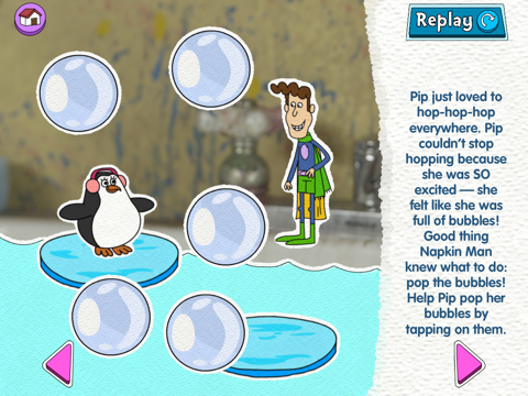 Penguin A-Go-Go/The Adventures of Napkin Man screenshot 2