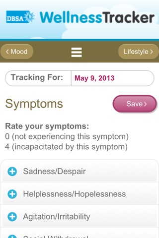 DBSA Wellness Tracker screenshot 3