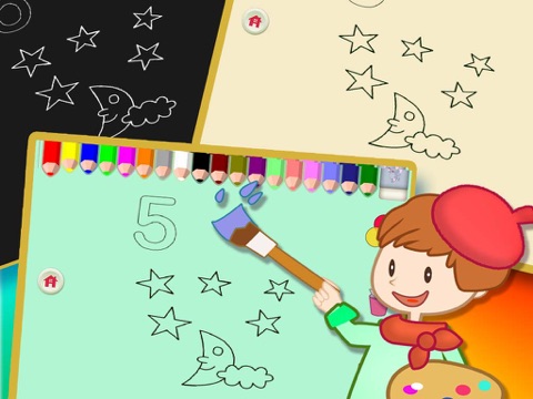 Скриншот из ABC Colouring Book 17 - Painting for the numbers from 0 to 9