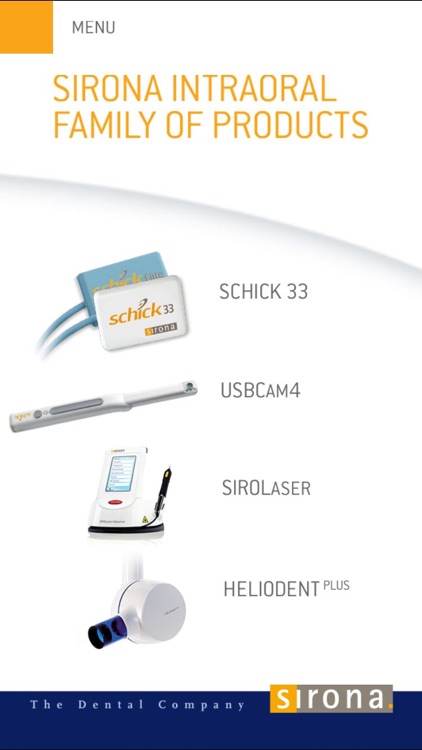 Sirona Intraoral Products for iPhone