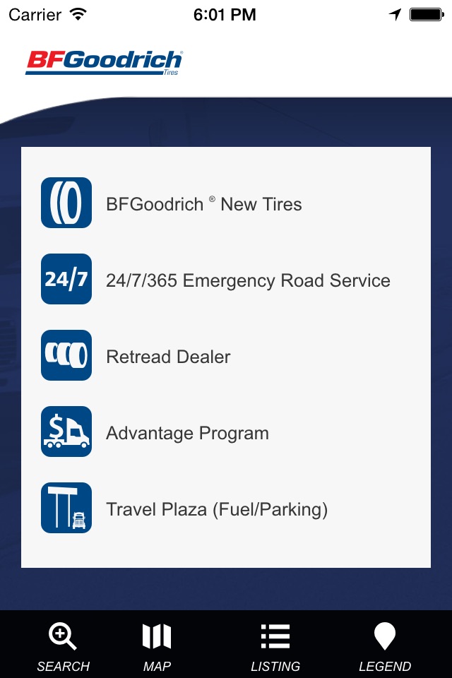 BFGoodrich® Truck Tires Dealer Locator screenshot 4