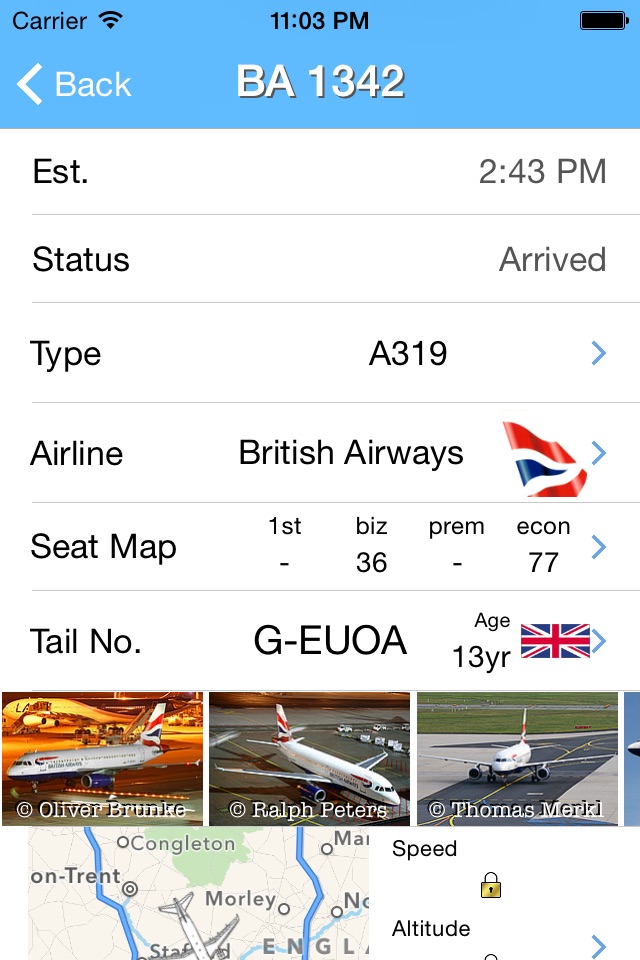 Leeds Bradford Airport - iPlane Flight Information screenshot 2