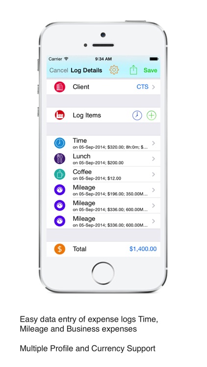 Business Expense Tracker Pro : for time, mileage invoice