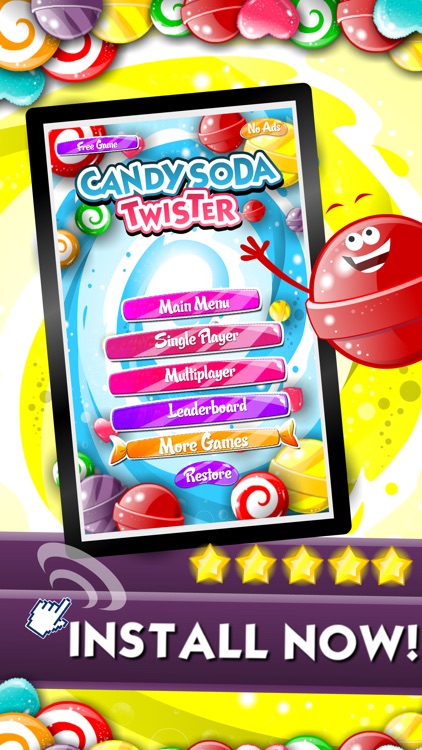 ``` A Soda Candy Twist``` - Fun Match 3 Rumble Of Rainbow Puzzle's For Kids FREE screenshot-4