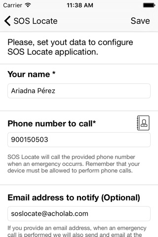 SOS Locate screenshot 2