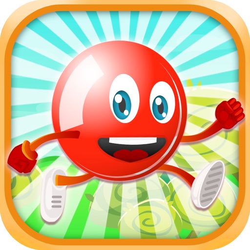 A Flick Red Ball Bloons - Kick the Frozen Snowflake Bubble Free icon