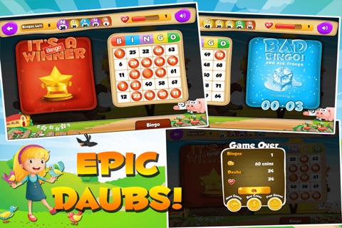 Hay Barn Bingo - Lucky Animal Edition With Supreme Jackpot Chance And Multiple Daubs screenshot 2