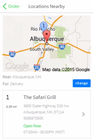 The Safari Grill screenshot 2