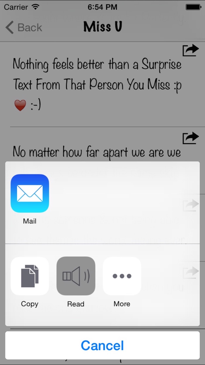Status  Text Message Collection