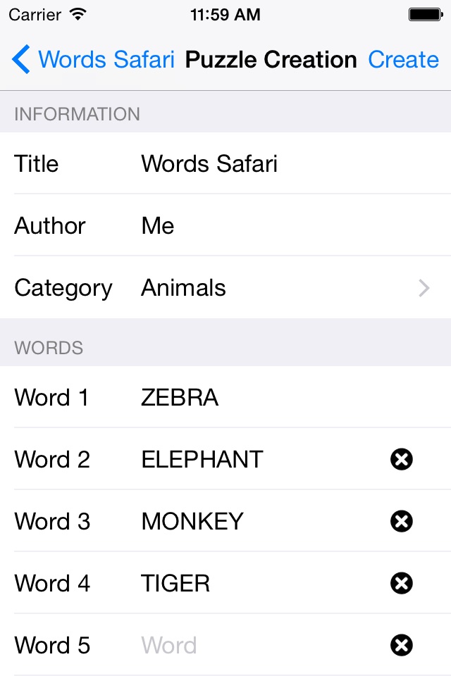 Words Safari screenshot 2