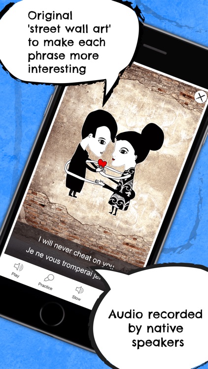 French Phrasi - Free Offline Phrasebook with Flashcards, Street Art and Voice of Native Speaker