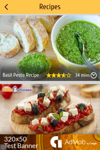 Italian recipes and instructional videos screenshot 2