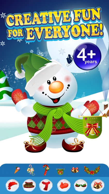 Design and Build My Frozen Snowman Christmas Creation Game - Free App screenshot-3