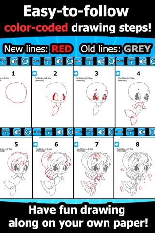 How to Draw and Color - Girls People Teens - Art Lessons - Cute Art Fun2draw™ Lv3 screenshot 3