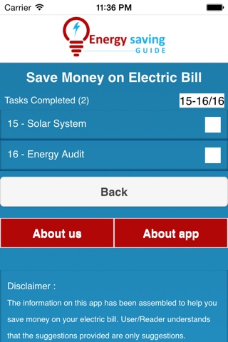 Energy Saving Guide screenshot 4