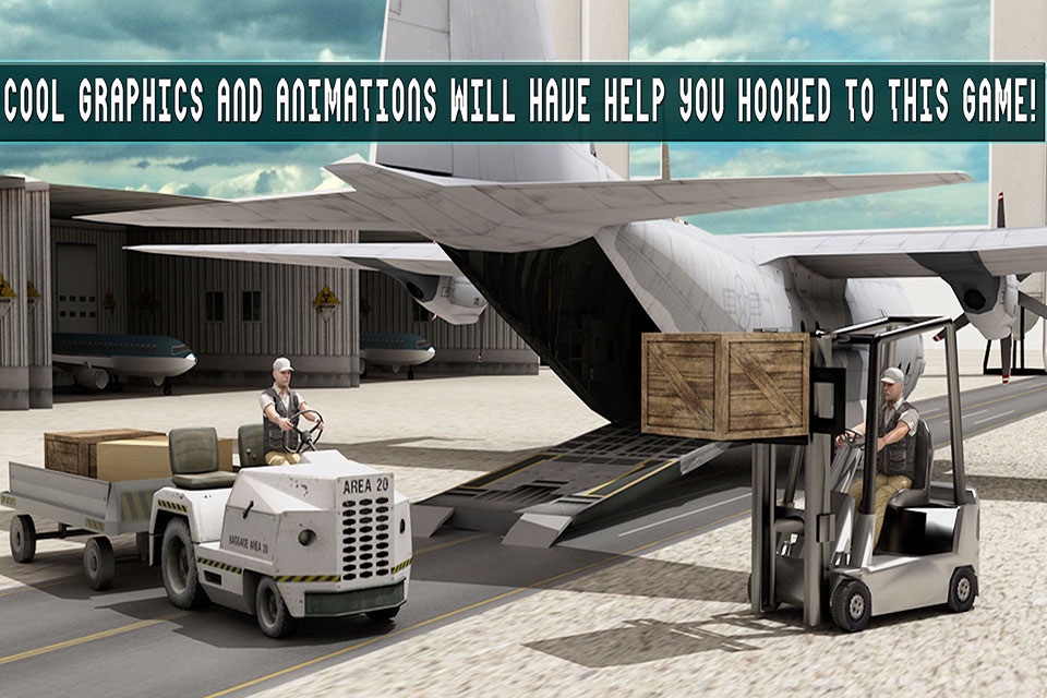 Transport Truck Cargo Plane 3D screenshot 4