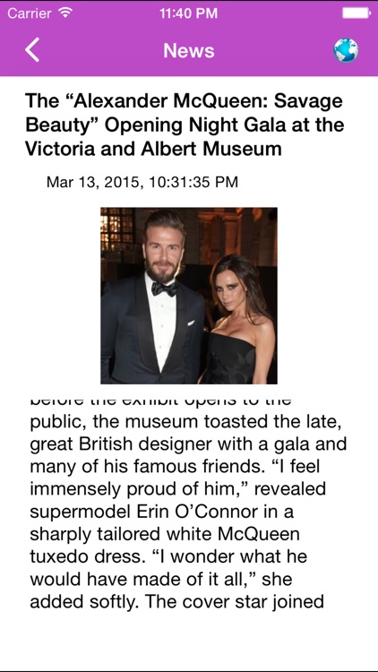 Fashion News - Latest news in the world screenshot-3