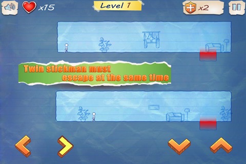 Twin Stickman Escape screenshot 2