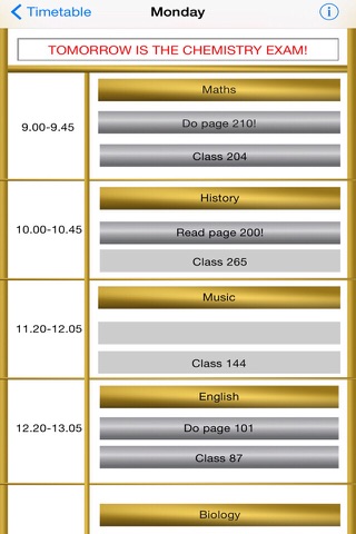 Timetable Pro -Nitomani screenshot 4