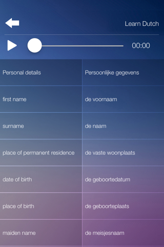 Learn DUTCH Fast and Easy - Learn to Speak Dutch Language Audio Phrasebook App for Beginners screenshot 3