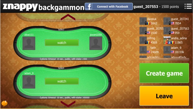 Backgammon Znappy(圖2)-速報App