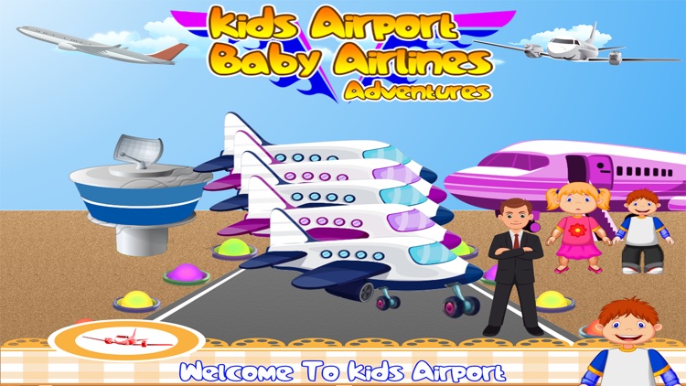 Kids airport baby Airlines adventures - little boys & girls games