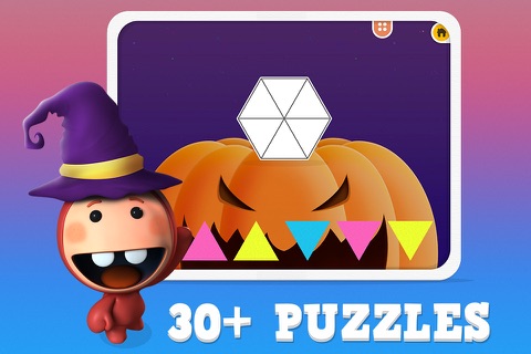 Learn Fundamental Skills : Pumpkin Shape Fitting Learning game for Kids in Preschool, Kindergarten & First Grade FREE screenshot 3