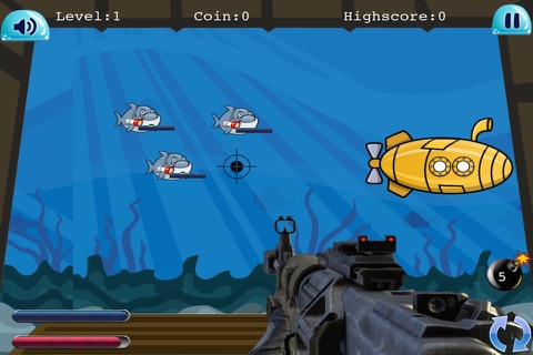 A Mutant Shark Shooting Revenge Challenge - Underwater Submarine Target Attack Invasion screenshot 3
