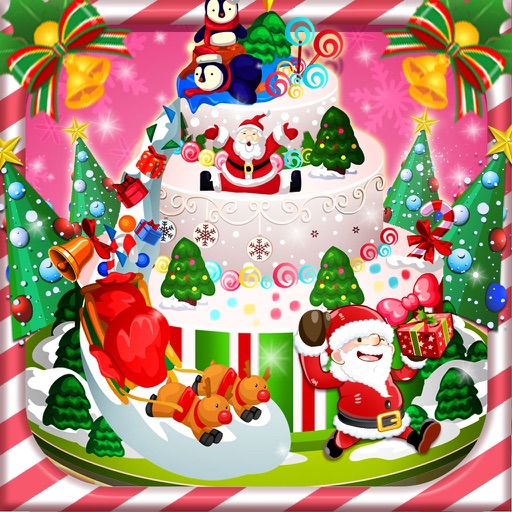 make your own christmas cake icon