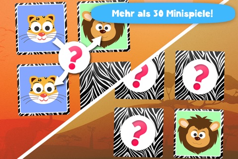 Play with Wild Life Safari Animals - Free ABC Memo Game for toddlers age 1 to 6 in preschool, daycare and the creche screenshot 2