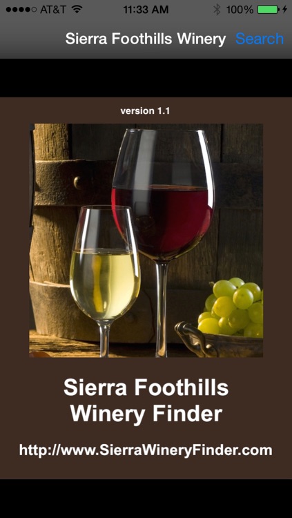 Sierra Foothills Winery Finder