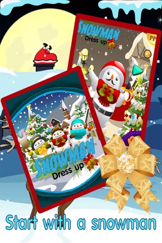 Snowman Dress Up Maker -Decorate Santa 's Christmas Town with Frosty and Friends FREE screenshot 2