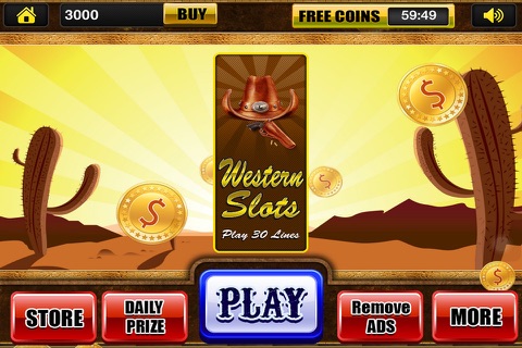 Wild West Romance Luck-y Casino & Best Slots Machine Pro Game of 2015 screenshot 3