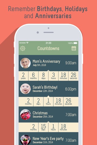 Countdown Calendar Pro - Important Event Reminder Countdowns & Timers for Birthdays, Anniversaries and More screenshot 2