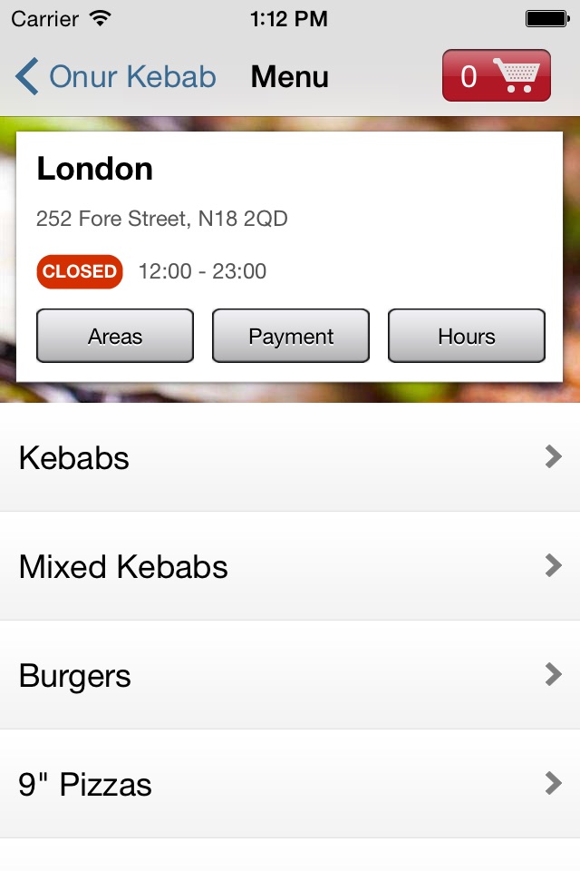 Onur Kebab screenshot 2