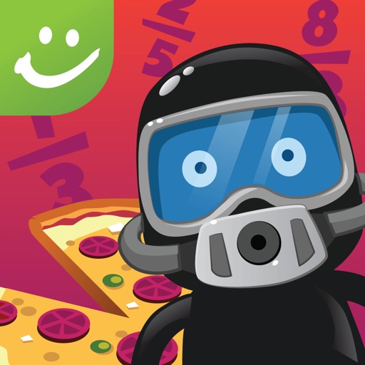 Pizza Party Math: Fun with Fractions - A Sylvan Edge App Icon