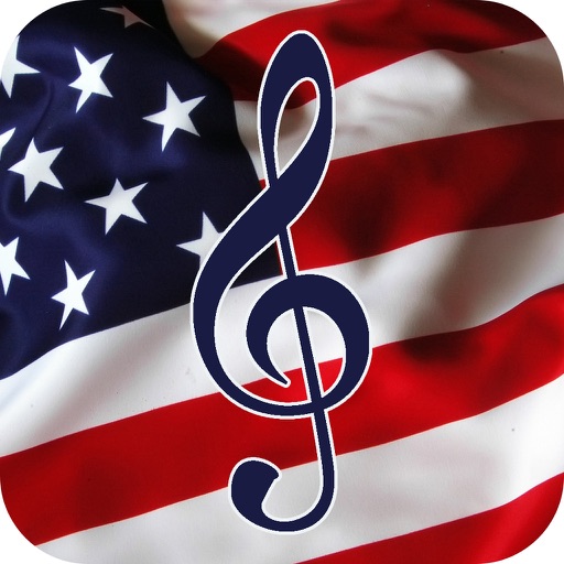 USAnthem - US national anthem, anthem of the United States of America The Star-Spangled Banner: words, song, music, lyrics. icon