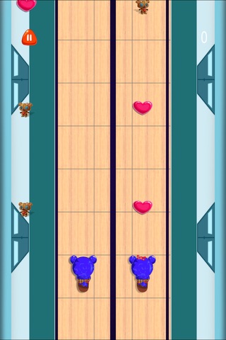 Teddy Bear Heart Couple - Stuffed Toys Skateboard Adventure (Free) screenshot 2