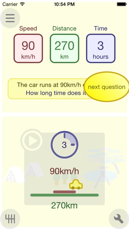 FindSpeed distance-time-speed with animation