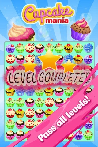 Cupcake Mania - Yummy Crazy Super Cookie Match 3 Puzzle Free screenshot 4