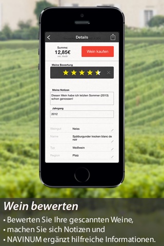 NAVINUM Wein Scanner - Weine scannen, bewerten und kaufen screenshot 3