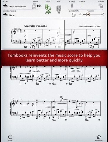 Play Mendelssohn – Venetianisches Gondellied (partition interactive pour piano) screenshot 2