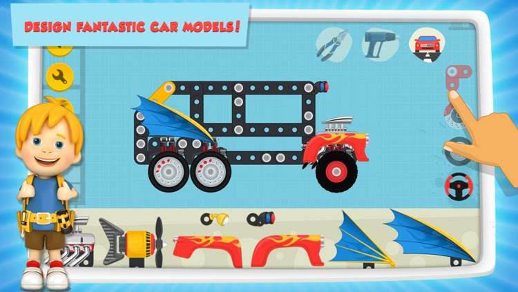 Car Maker Games: Fun Free Simulator Games for Kids Boys & Girls. Build, Make & Play Vehicles