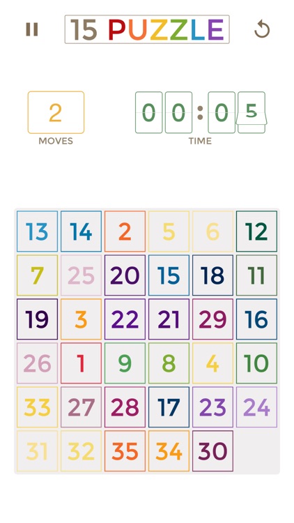 Fifteen Puzzle Classic - The sliding tiles game screenshot-4