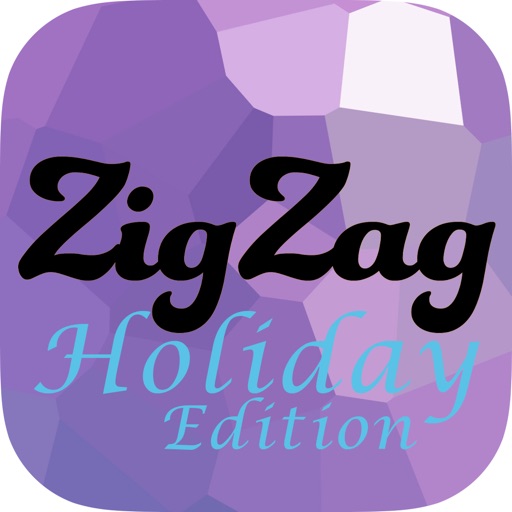 Holiday ZigZag - Drag broken words to solve Hanukkah, Kwanzaa and New Year Puzzles iOS App