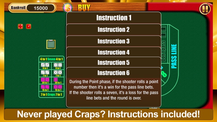 A Pharaoh's Lucky 7 Master Casino Craps 3D Addict Game