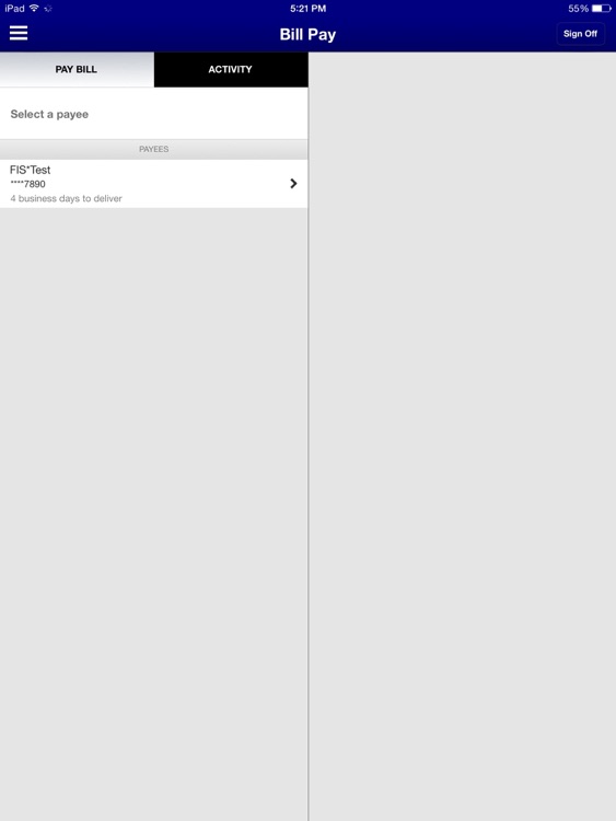 Main Bank Mobile for iPad